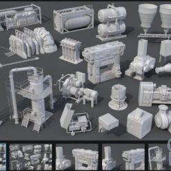 3D model ArtStation Marketplace – Factory Units 8 – 20 pieces