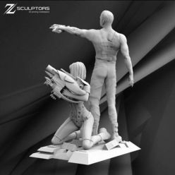 3D model The Fifth Element - Leeloo and Korben – 3D Print