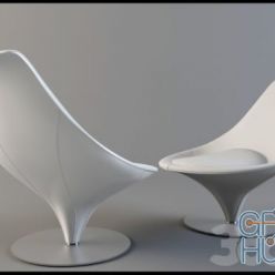 3D model Armchair R&S Desiree Coco