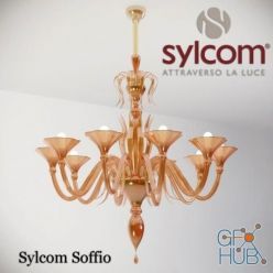 3D model Sylcom Soffio chandelier