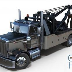 3D model Peterbilt 359 wrecker