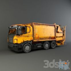 3D model Garbage truck