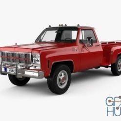 3D model Hum 3D GMC Sierra Grande 454 Pickup 1979