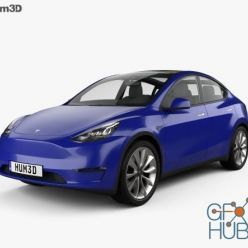 3D model Tesla Model Y 2021