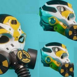 3D model COVID-19 Mask PBR