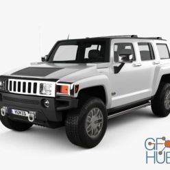 3D model Hummer H3 2010 Hum 3D car