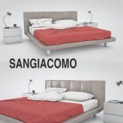 3D model Bed Sangiacomo Sirio