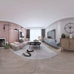 3D model Nordic Style Interior 026