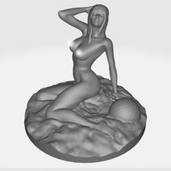 3D model Beach Girl NUDE – 3D Print