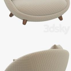 3D model Moooi Love Sofa