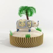 3D model Elephant souvenir pillow