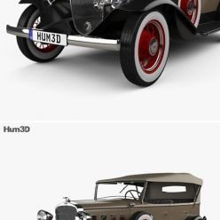 3D model Hum 3D Chevrolet Confederate 4-door Phaeton 1932 car