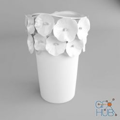 3D model Zara Home Floral Detail vase