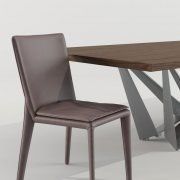 3D model Table and Vittoria chair by Cattelan Italia