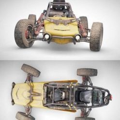 3D model Buggy PBR