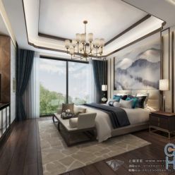 3D model Modern Style Bedroom Interior 12