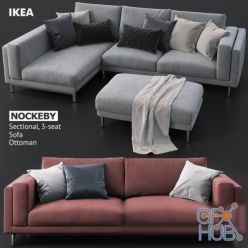 3D model Sofas and ottoman IKEA NOCKEBY (max 2011)