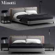 3D model Bed Tatlin Soft by Minotti