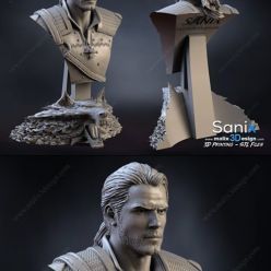 3D model The Witcher Buste – 3D Print