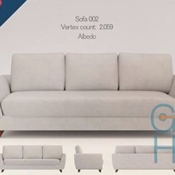 3D model Cubebrush – Unimodels Sofas Vol. 1 Scandinavian design for UE4