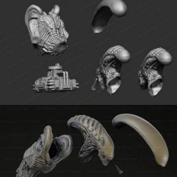 3D model Dog Alien Walking – Xenomorph Series