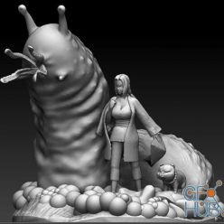 3D model Tsunade diorama – 3D Print