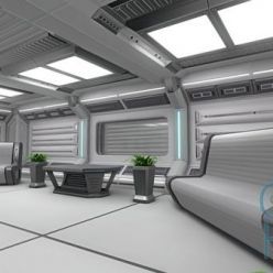 3D model Cuberbrush – Sci-Fi Interior Pack