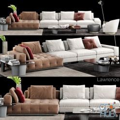 3D model Minotti Lawrence Sofa by Rodolfo Dordoni design