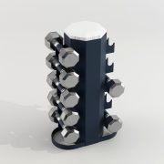3D model Vertical bar for dumbbells
