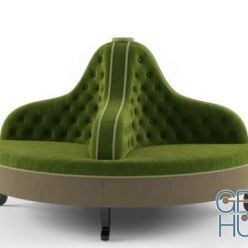 3D model Classic sofa-pouf