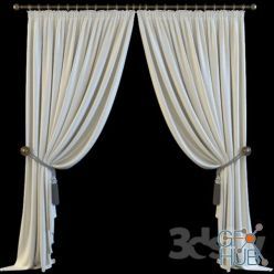 3D model Curtains with tassels