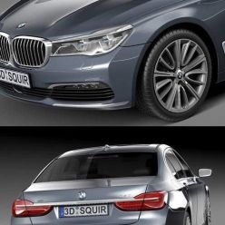 3D model BMW 7-series G11 2016