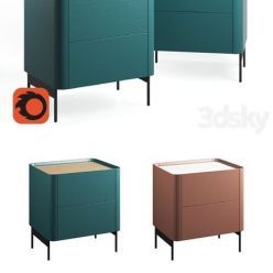 3D model Nightstand Iris Modern