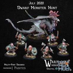 3D model Warploque Miniatures - Dwarf Monster Hunt – 3D Print