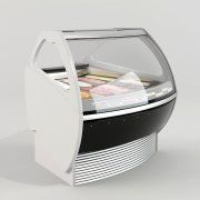 3D model Showcase-refrigerator for ice cream