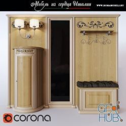 3D model Siena Avorio hallway furniture