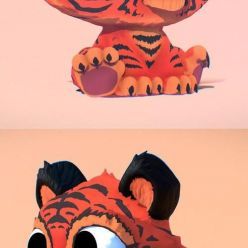 3D model Tiger Cub – 3D Print