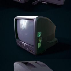 3D model Retro TV PBR