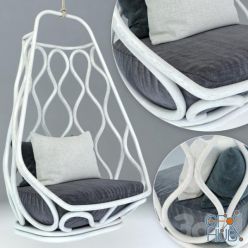 3D model Rattan Suspension seat Nautica