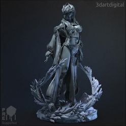 3D model Female Cryomancer – 3D Print