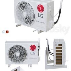 3D model LG – P12SP external air conditioning unit