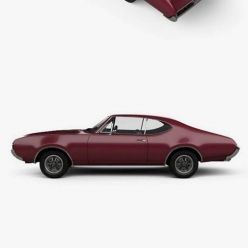 3D model Oldsmobile Cutlass 442 (3817) Holiday coupe 1966 car