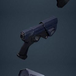 3D model Sci-Fi Police Gun