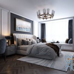 3D model Bedroom Interior By Le Anh Tuan