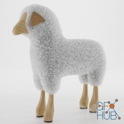 3D model Sheep stool