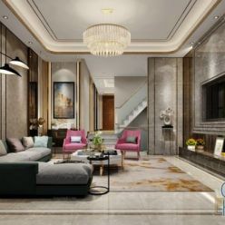 3D model Living Room European Style 031