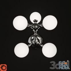 3D model Wall lamp Ideal Lux Nodi AP 5