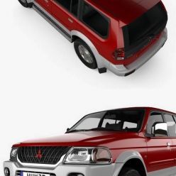 3D model Hum 3D Mitsubishi Pajero Sport 1996 car
