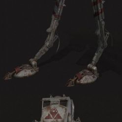 3D model Star Wars AT-ST PBR