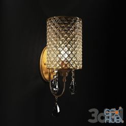 3D model Crystal Drum Sconce Antique Copper